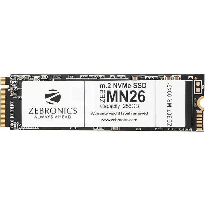 ZEBRONICS ZEB-MN26 256GB M.2 NVMe 1900MB/s Read Speed, PCIe Gen 3.0 256GB Used SSD