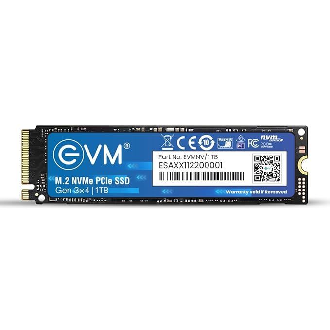 EVM 1TB Gen 3 NVMe (2280) Internal SSD - 3200MB/s NVMe M.2 Used SSD - Computify.in