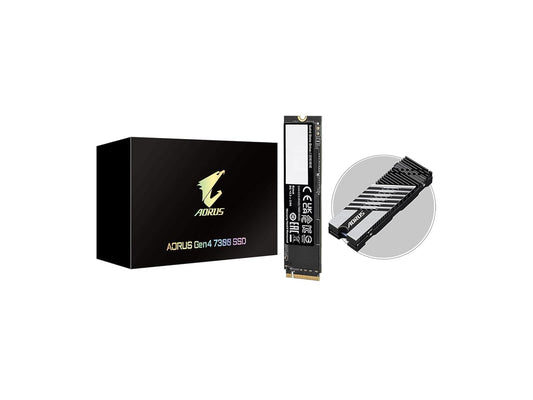 GIGABYTE AORUS Gen4 7300 2TB PCIe 4.0 (R - 7300MB/s, W - 6850MB/s) NVMe M.2 2TB Used SSD