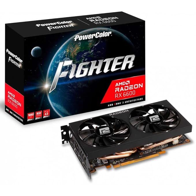 Powercolor Fighter AMD Radeon Rx 6600 Gaming 8GB Used GPU