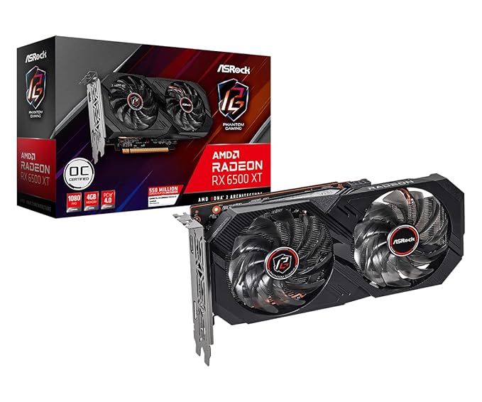 ASRock Radeon RX 6500XT Phantom Gaming 8Gb Open Box GPU