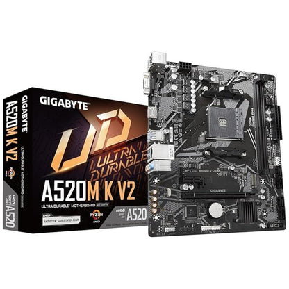 AMD RYZEN 5 3400G 4 Core, 4.2 GHZ + Gigabyte A520m K AM4 DDR4 (Processor+Motherboard) Used COMBO - Computify.in