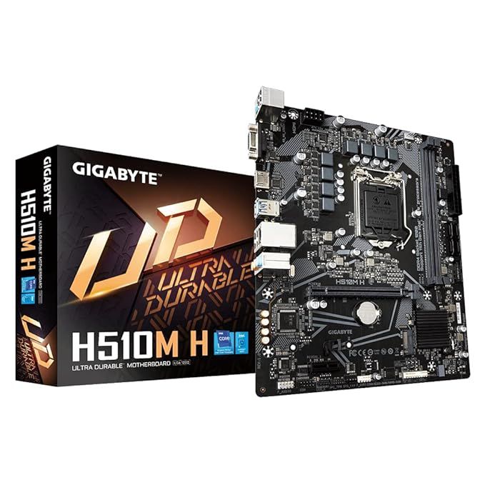 Gigabyte H510M H Ultra Durable DDR4 LGA1200 Micro ATX Used Motherboard - Computify.in