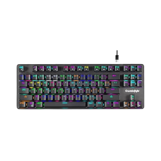 Cosmic Byte CB-GK-18 Firefly TKL Mechanical RGB Gaming Used Keyboard - Computify.in