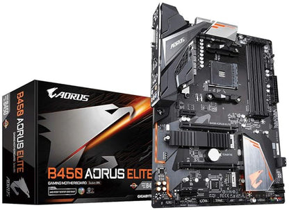 GIGABYTE B450 AORUS Elite ATX AM4 Socket DDR4 Used Motherboard