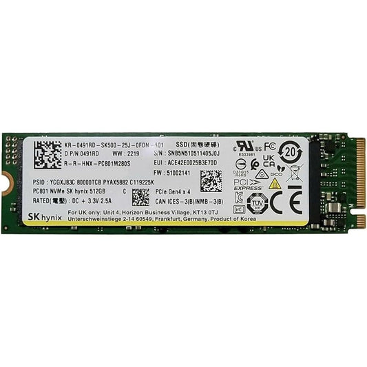 SK Hynix 512GB NVMe M.2 (2280) Internal SSD Used SSD