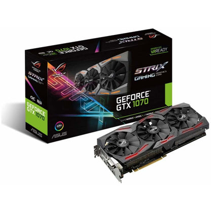 ASUS GeForce Rog Strix GTX 1070 Triple Fans 8GB Used GPU