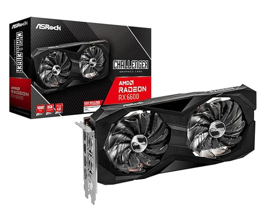 ASRock AMD Radeon Rx 6600 Challenger D 8GB Used GPU