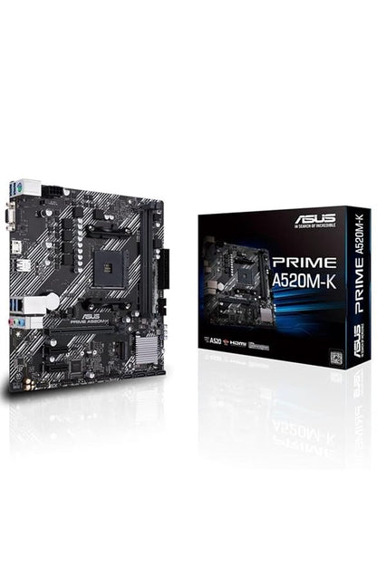 ASUS Prime A520M-K AM4 Socket DDR4 Used Motherboard