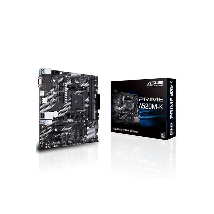 ASUS Prime A520M-K AM4 Socket DDR4 Used Motherboard - Computify.in