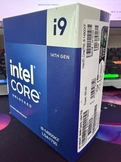 Intel Core i9 14900KF 24 Cores 32 Threads 6.0GHz | 152MB Cache Used CPU