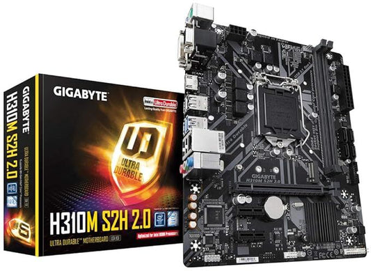 Intel Core i5 9400F 6 Cores 6 Threads up to 4.10 GHz + Gigabyte h310m S2H Motherboard Used COMBO