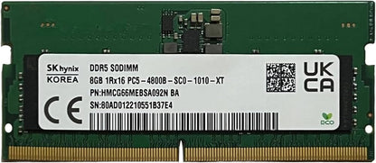 SK Hynix 16GB (8GBx2) DDR5 4800MHZ SODIMM Used Laptop RAM