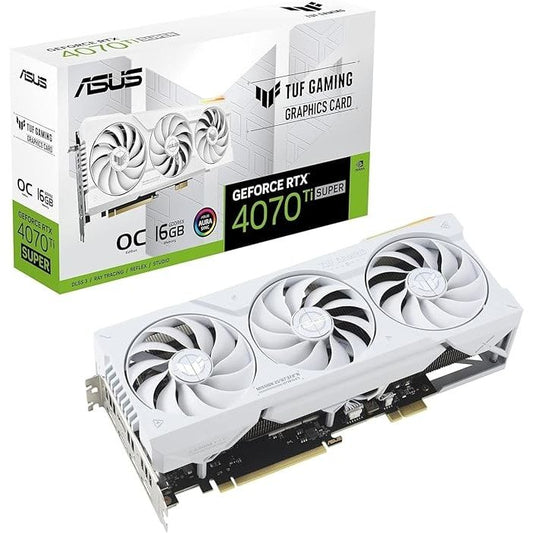 ASUS TUF Gaming RTX 4070 Ti SUPER BTF WHITE OC Edition 16GB Used GPU