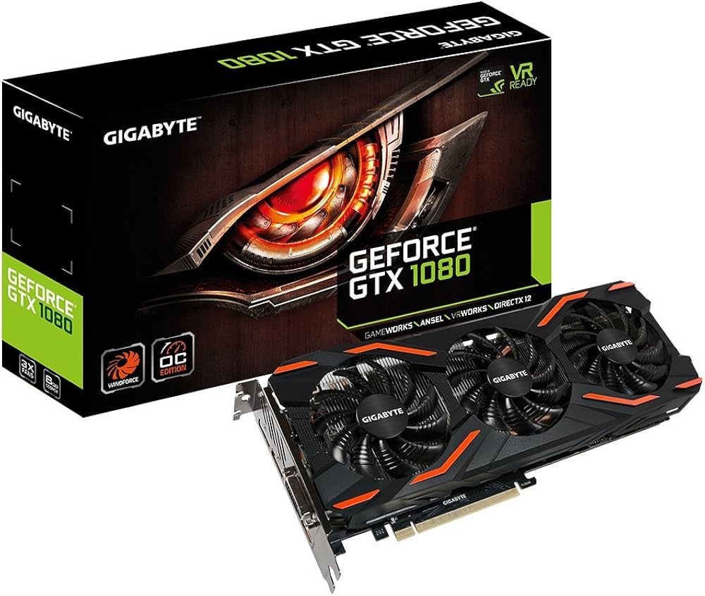 Gigabyte GeForce GTX 1080 Windforce OC GV 8GB Used GPU