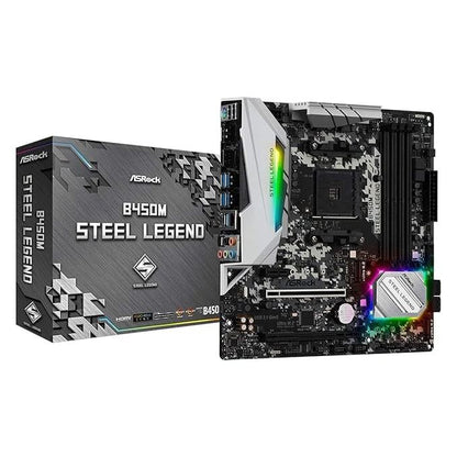 AMD Ryzen 5 3600 + Asrock B450M-Steel legend RGB DDR4  (Processor+Motherboard) COMBO Used