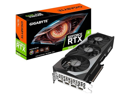 GIGABYTE RTX 3070 Gaming OC 3X WINDFORCE Fans 8GB Used GPU