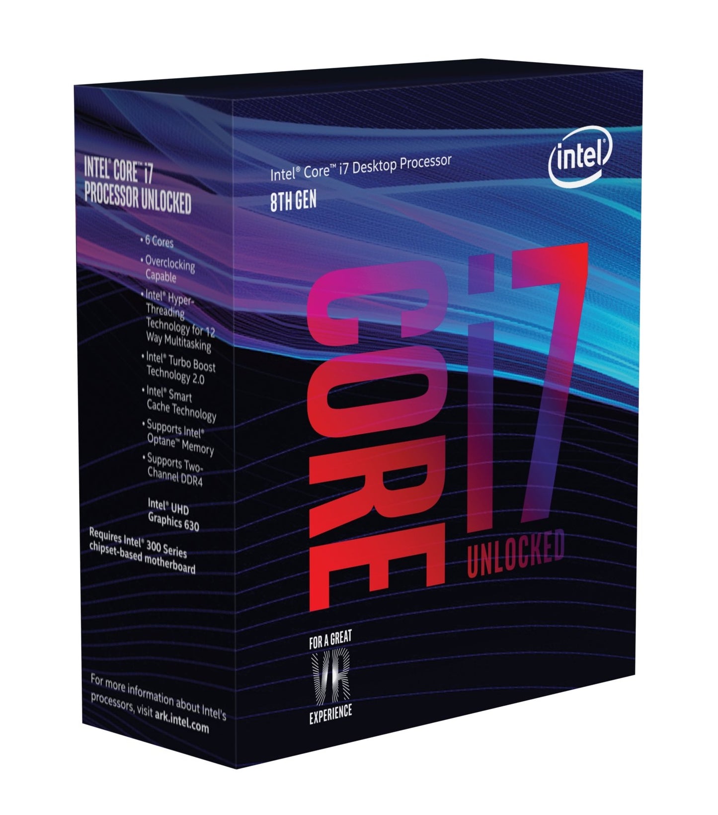 Intel Core i7-8700K 6 Cores / 12 Threads up to 4.7GHz Turbo Unlocked Used CPU