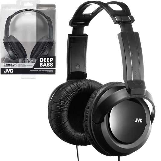 JVC HARX330 Full Size Extra Bass Headphone Around Ear (Black) Used Headphones