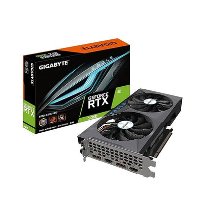 GIGABYTE GeForce RTX 3060 Eagle OC Edition 12GB 2X WINDFORCE Fans Used GPU