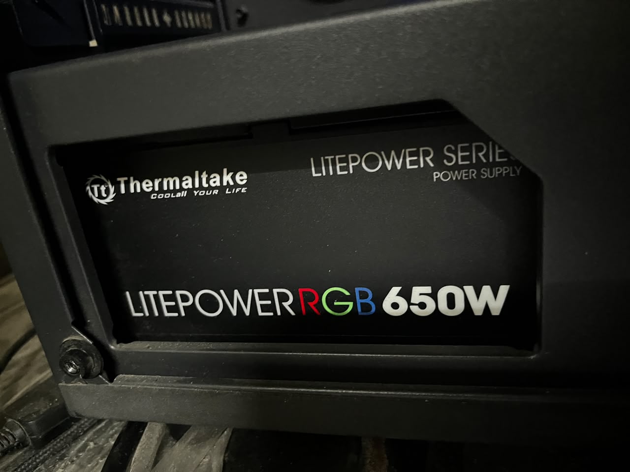 Thermaltake LitePower RGB 650 Watts ATX Power Supply Used PSU