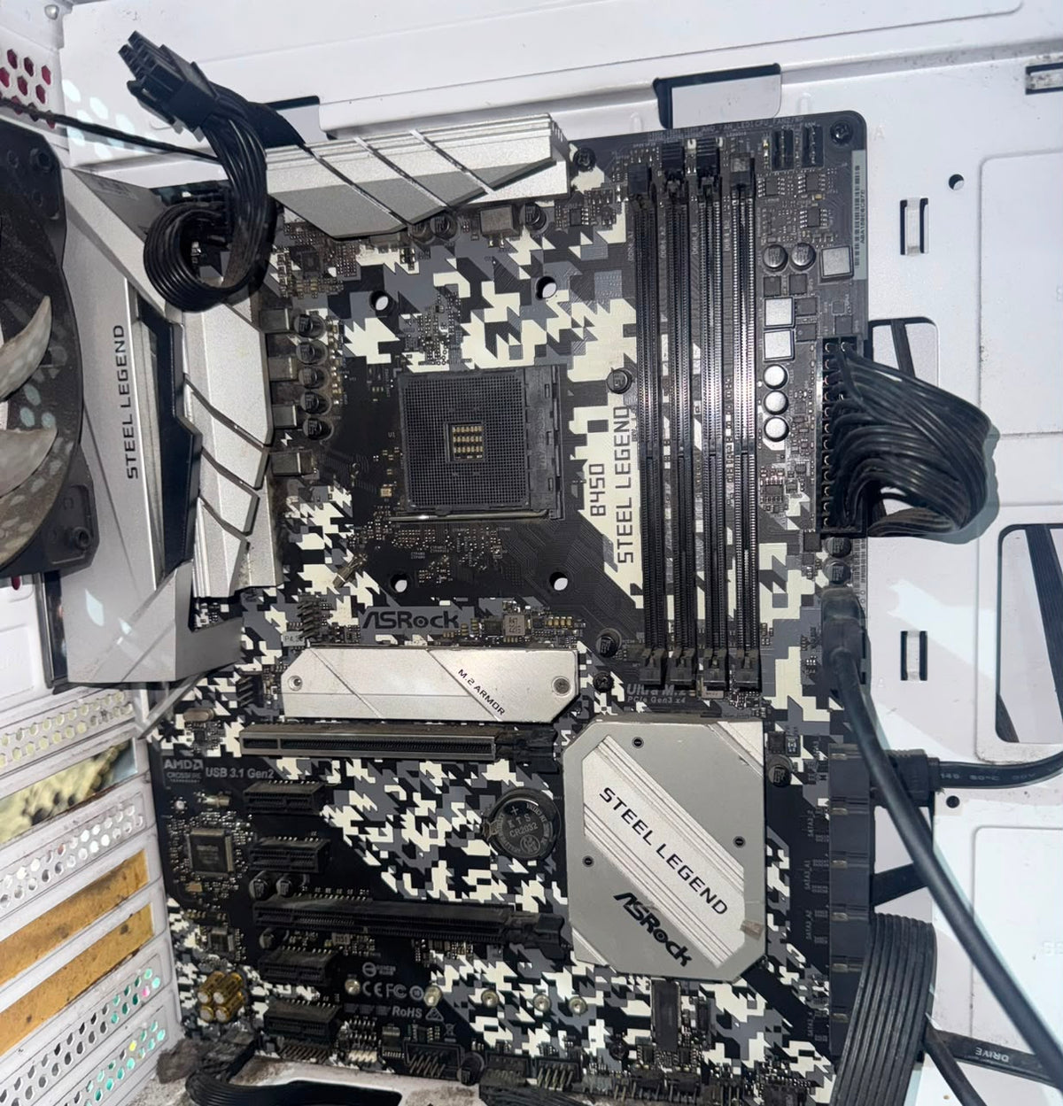 ASRock B450 Steel Legend AM4 ATX Used Motherboard