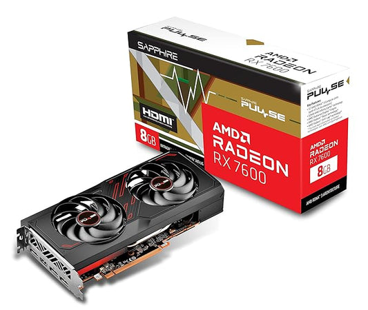 Sapphire Pulse AMD Radeon RX 7600 Gaming 8GB Used GPU