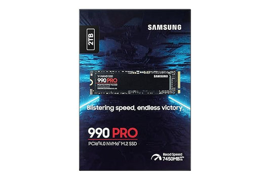 Samsung 990 PRO 2TB PCIe 4.0 M.2 Seq. Read Speeds Up to 7,450 MB/s Used SSD