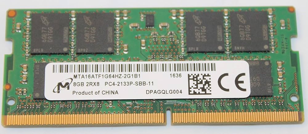 Micron 8GB DDR4 2133MHZ SODIMM Used Laptop RAM