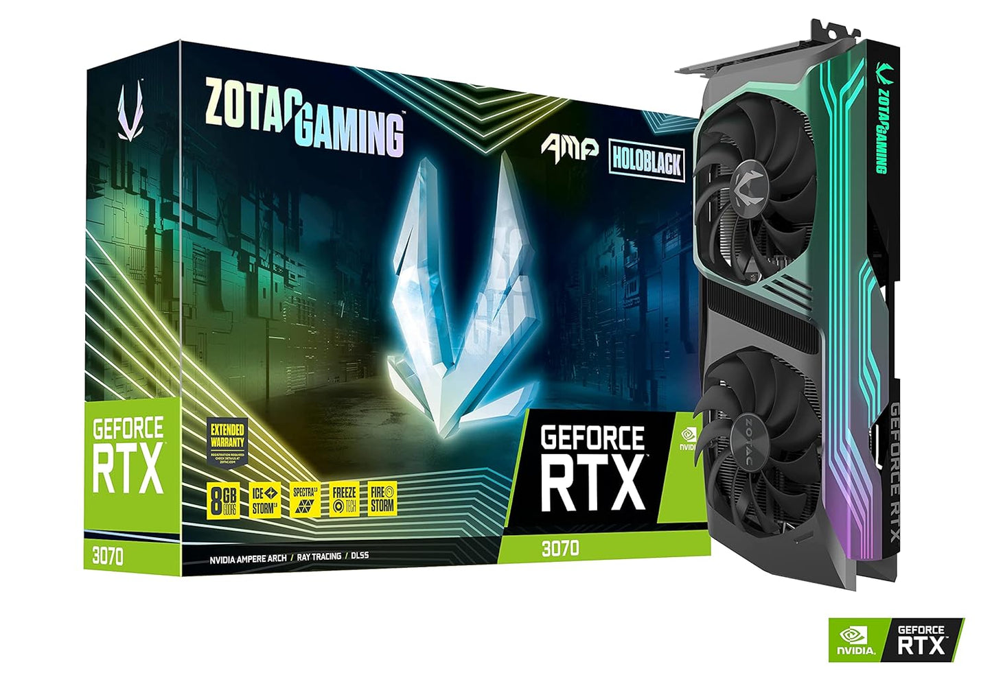 Zotac Gaming RTX 3070 AMP Holo LHR 8GB Used GPU