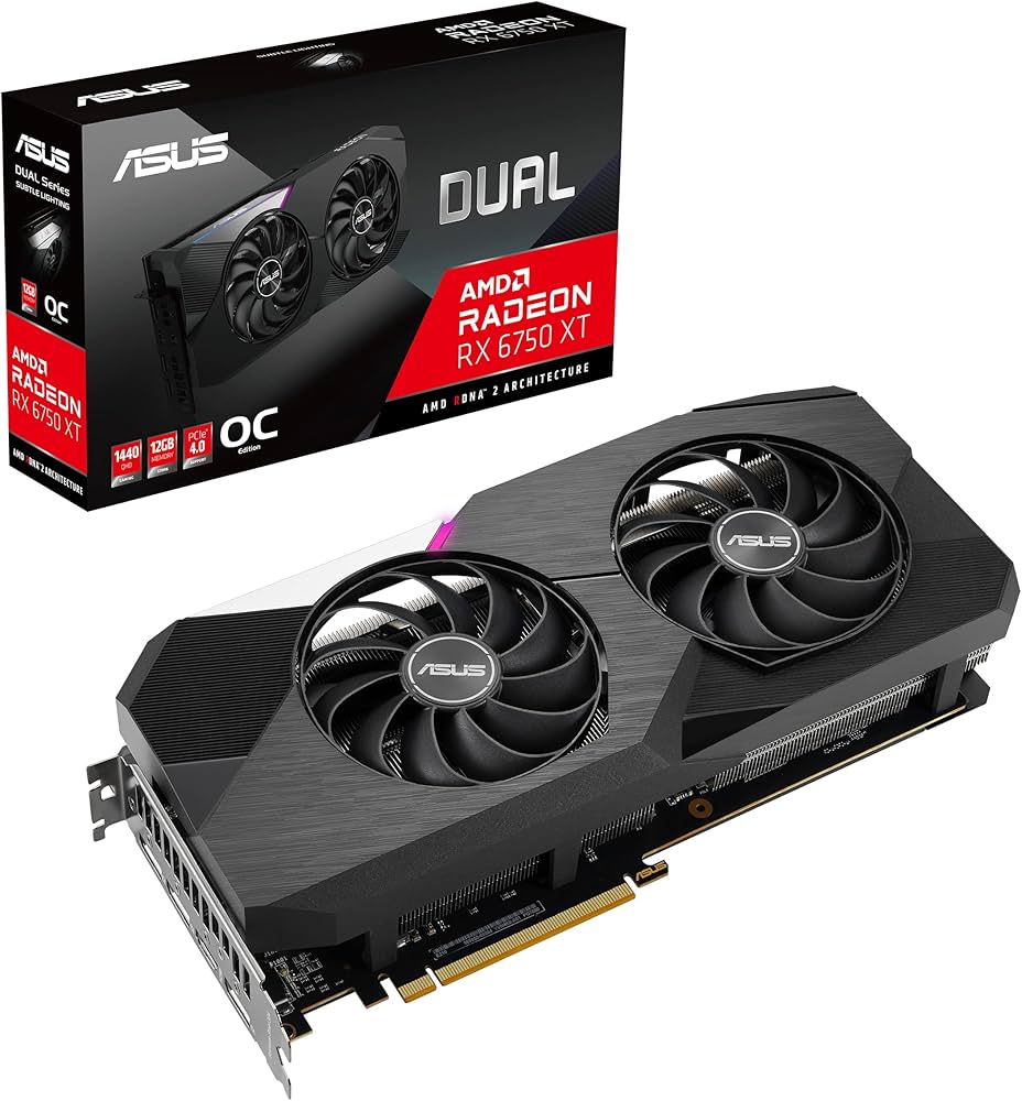 ASUS Dual AMD Radeon RX 6750 XT 12GB Used GPU
