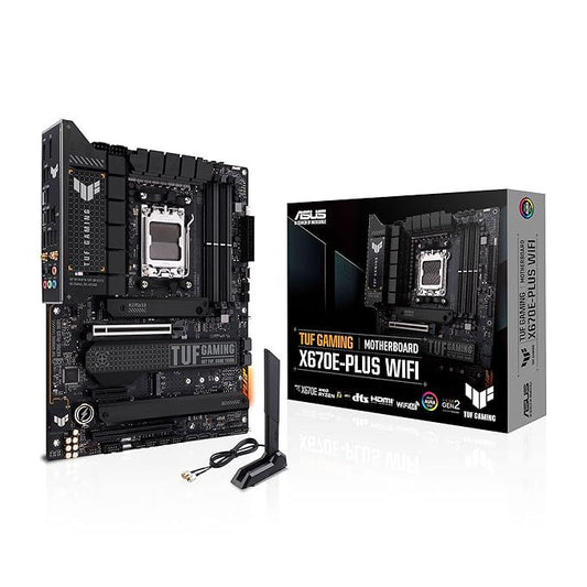ASUS TUF Gaming X670E-PLUS WiFi AMD Ryzen AM5 ATX  PCIe 5.0, DDR5 Used Motherboard