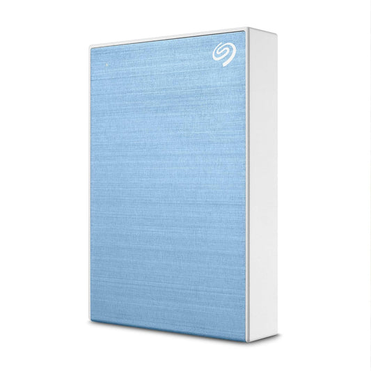 Seagate One Touch 5TB External HDD with Password Protection Light Blue, for Windows and Mac Used HDD