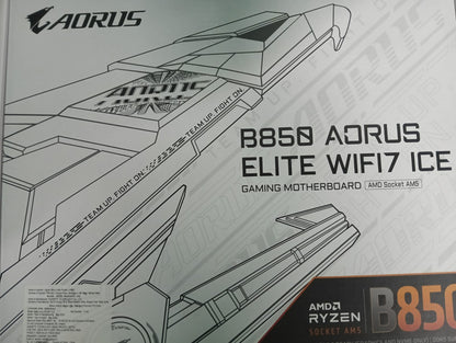 GIGABYTE B850 AORUS ELITE WIFI7 ICE ATX AM5 Used Motherboard