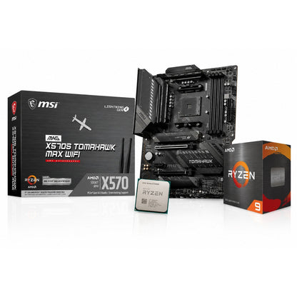 AMD Ryzen 9 5900X 12 Core 24 Threads + MSI MAG X570S Tomahawk MAX WiFi Gaming (Processor+motherboard) Used combo