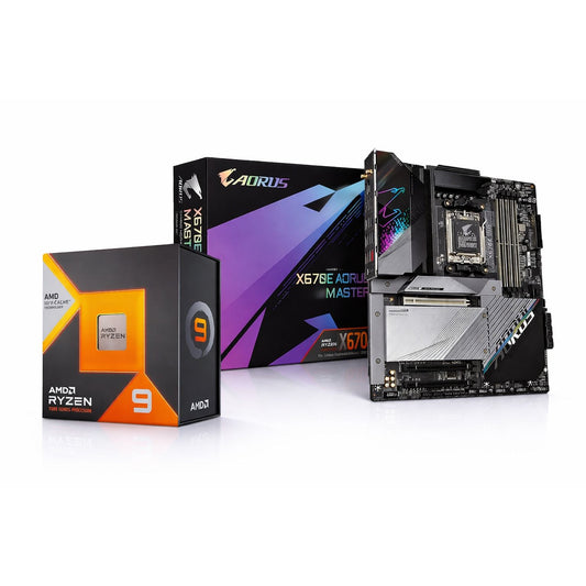 AMD Ryzen 9 7950X3D 16 Core 32 Threads + Gigabyte X670E Aorus MASTER (Processor+motherboard) Used combo
