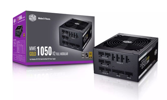 Cooler Master MWE 1050 Watts V2 80 Plus Gold Fully Modular ATX 3.0 Japanese Capacitors Used PSU