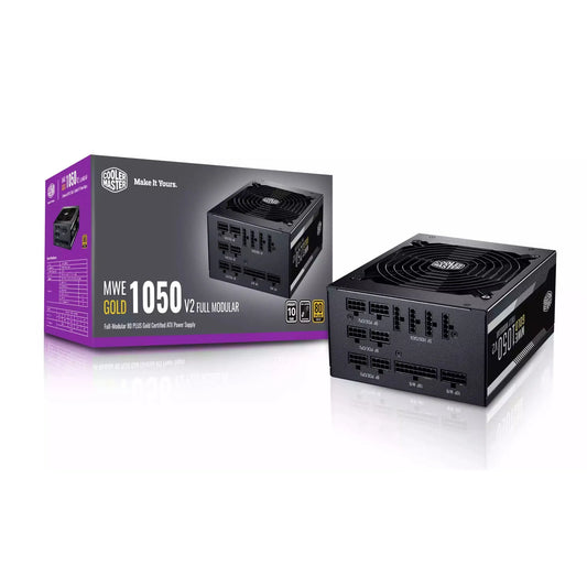 Cooler Master MWE 1050 Watts V2 80 Plus Gold Fully Modular ATX 3.0 Japanese Capacitors Used PSU