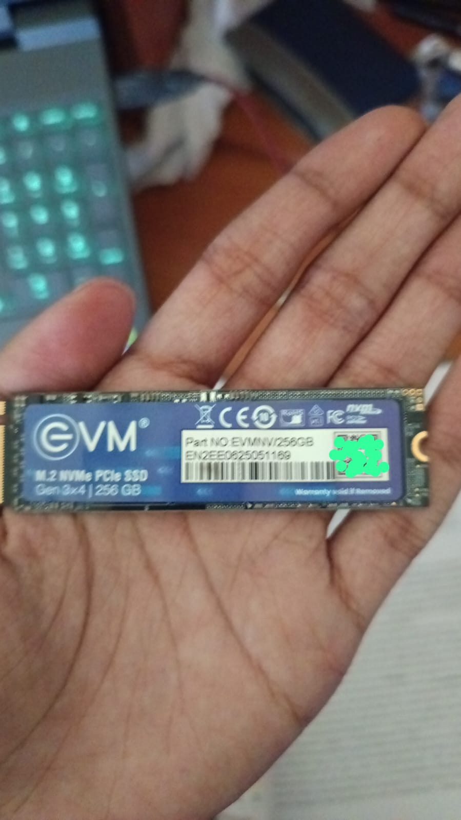 EVM 250GB Gen 3 NVMe (2280) Internal SSD NVMe M.2 Used SSD