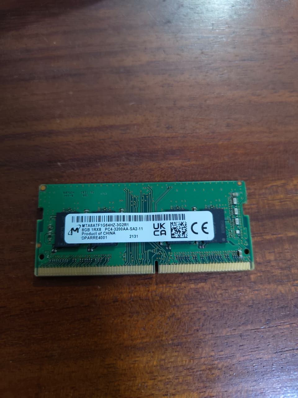 Micron 8GB DDR4 3200MHZ SODIMM Used Laptop RAM