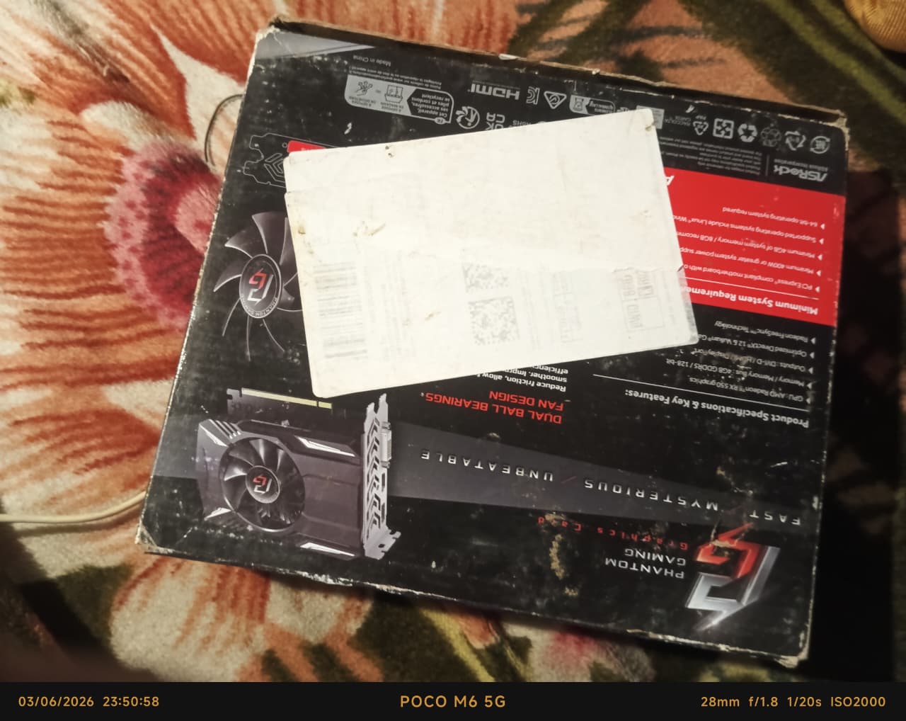 ASRock RX 550 Phantom Gaming 4GB GDDR5 Used GPU
