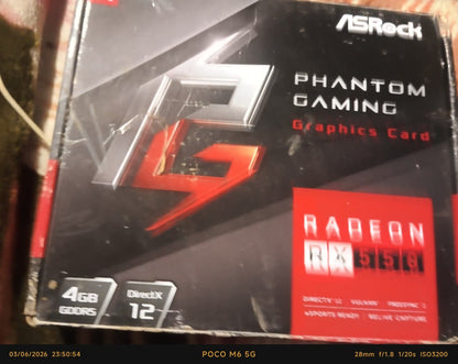 ASRock RX 550 Phantom Gaming 4GB GDDR5 Used GPU