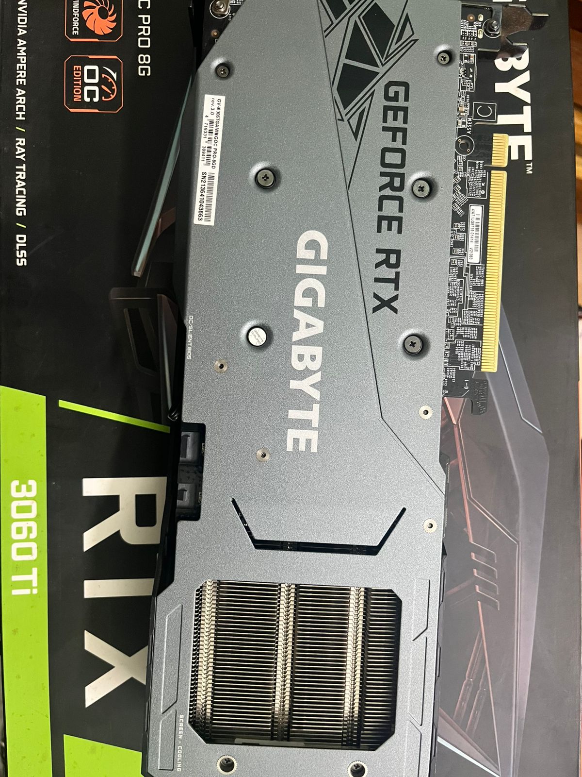 Gigabyte RTX 3060 Ti Gaming OC D6X 8GB Used GPU