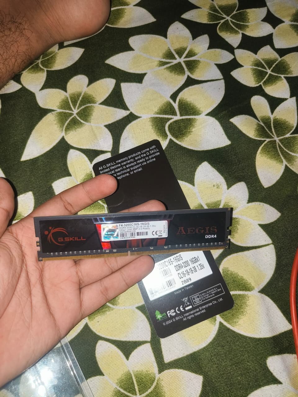 G.SKILL Aegis 16GB DDR4 3200MHz CL16 Used RAM