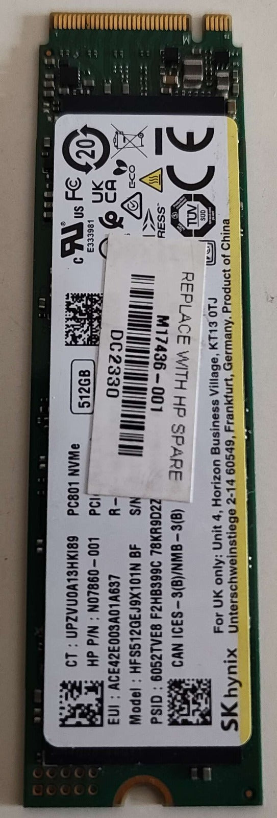 SK Hynix 512GB NVMe M.2 GEN4 (2280) Internal SSD Used SSD