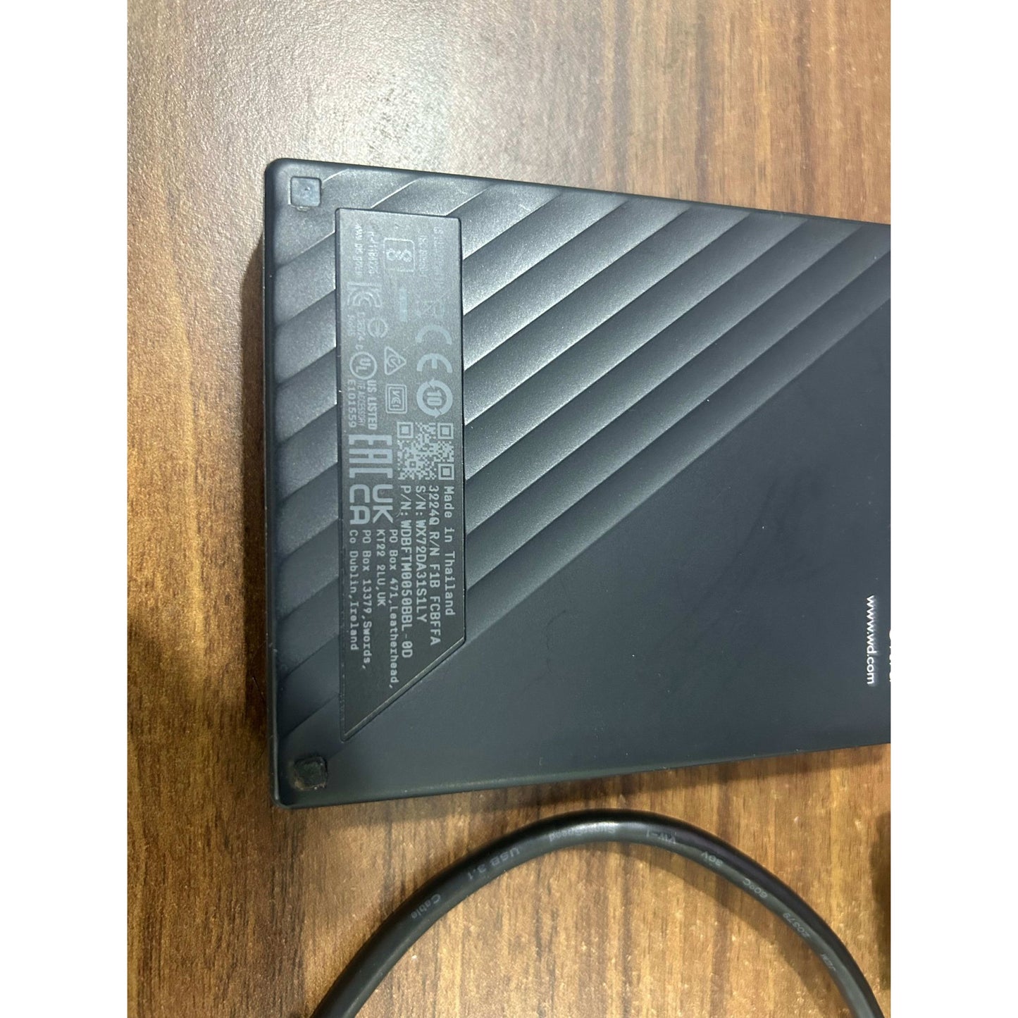 Western Digital WD 5TB My Passport Ultra Portable Hard Disk Metal Drive, USB-C & USB 3.1 External Used HDD