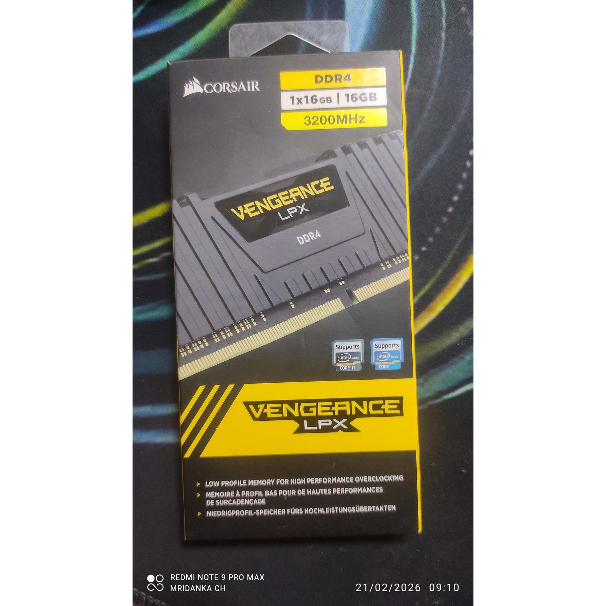 Corsair Vengeance LPX 16GB DDR4 3200MHZ C16 Used RAM - Computify.in