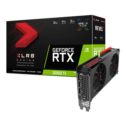 PNY RTX 3060 Ti 8GB XLR8 RGB Dual Fan Edition 8GB Used GPU
