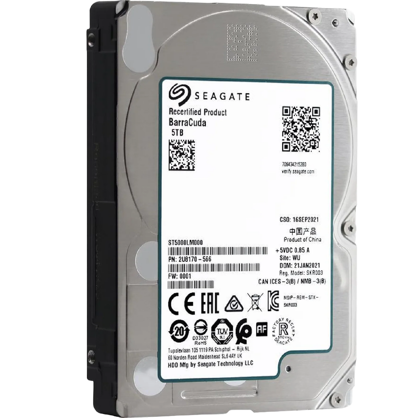 Seagate BarraCuda 5TB Internal HDD 2.5 inch  Used HDD
