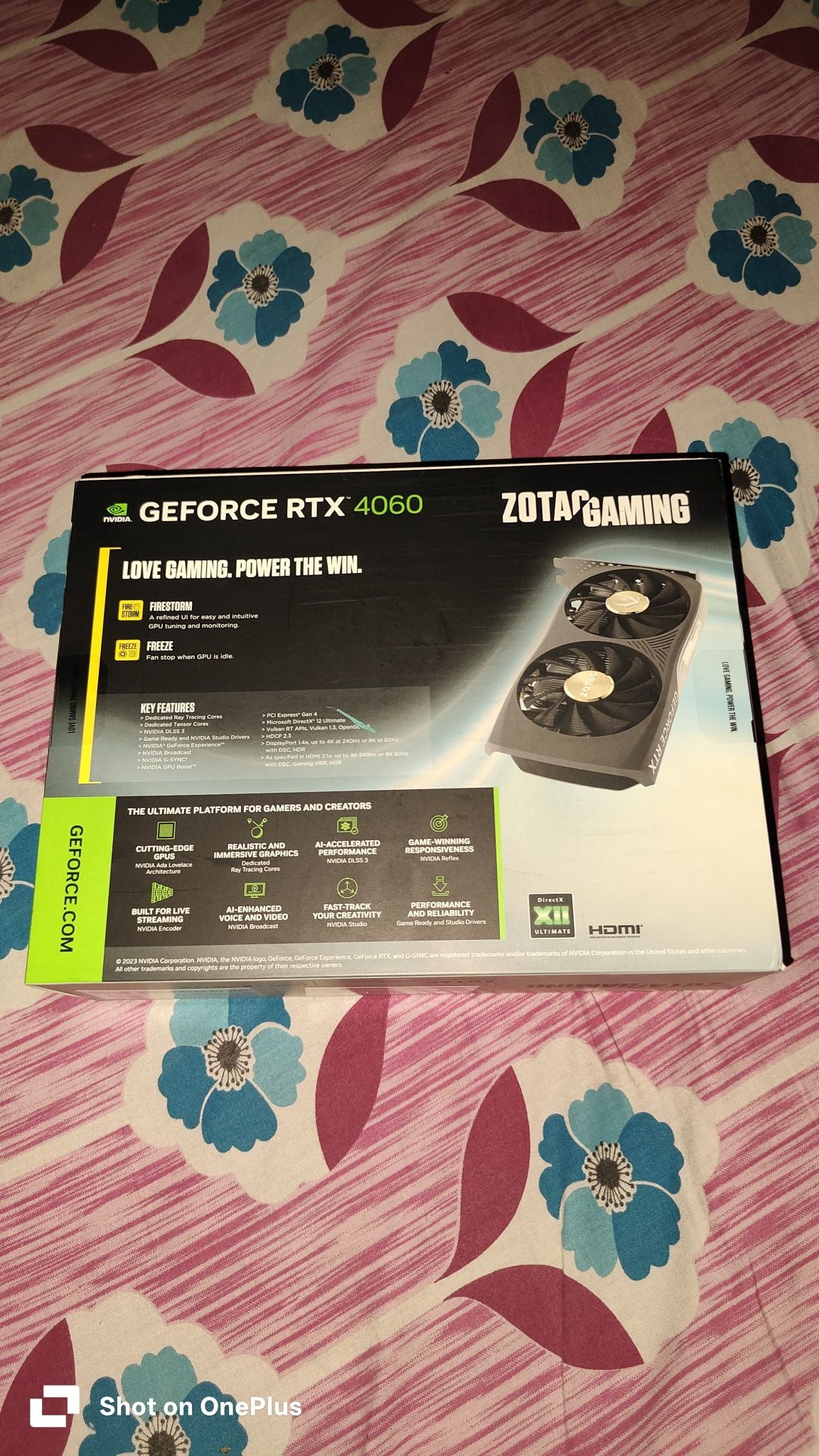 ZOTAC GAMING RTX 4060 8GB Twin Edge Open Box GPU